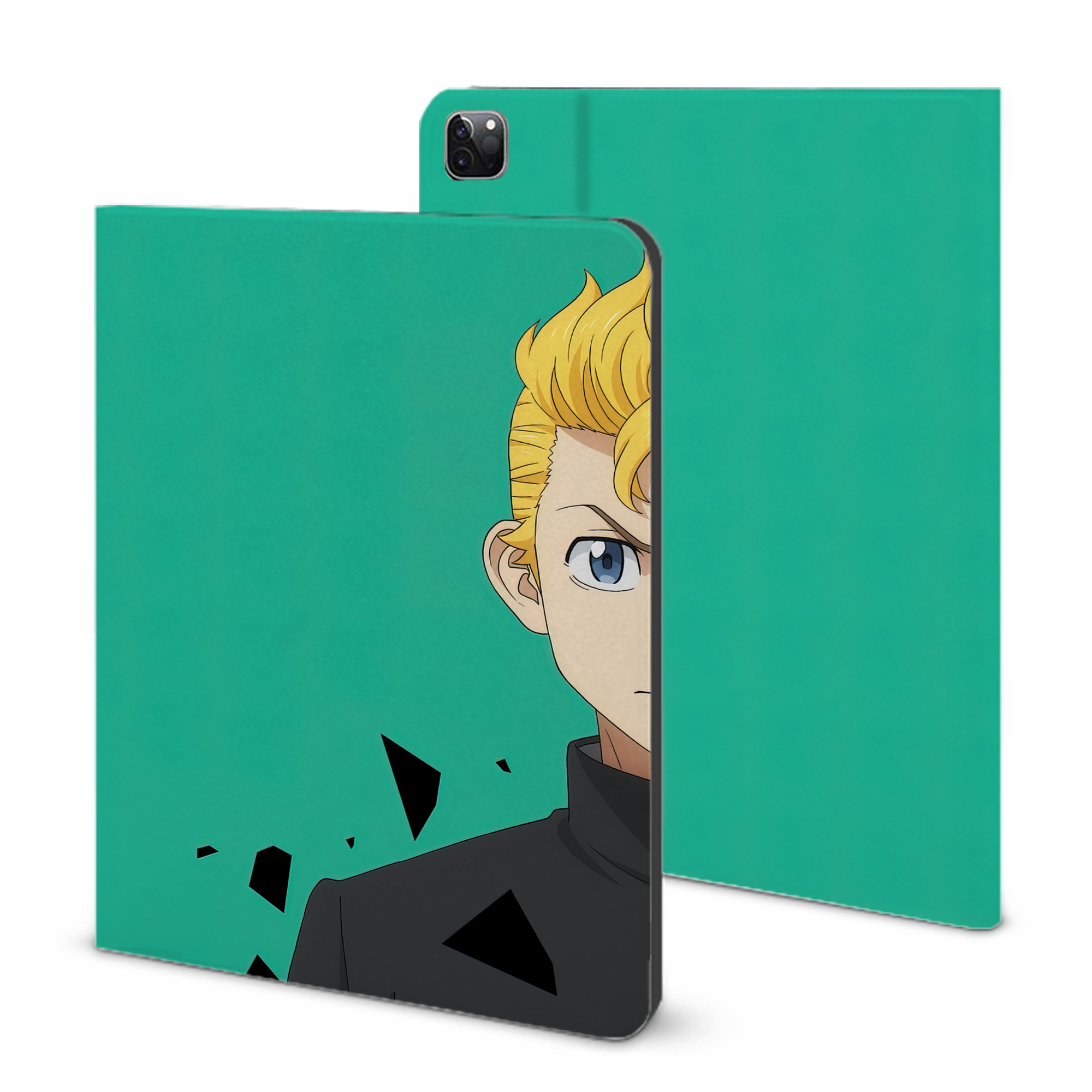 （画像用） 東京リベンジャーズ Tokyo Revengers IPad ケース ブック型 PUレザー TPU 耐衝撃 軽量 薄型 ペン収納なし 全面保護 IPad 各モデル対応
